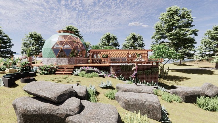 Domo Geodesico de Luxo Astrum Vallis