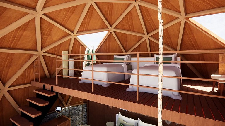 Domo Geodesico de Luxo Astrum Vallis