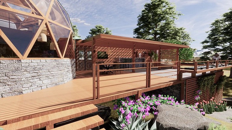 Domo Geodesico de Luxo Astrum Vallis